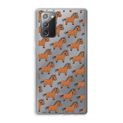 Pony: Samsung Galaxy Note 20 / Note 20 5G Transparant Hoesje