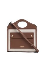 Burberry sac à main Pocket à logo imprimé - Marron