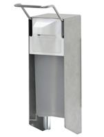 Zeepdispenser ingoman korte beugel 500ml zilver