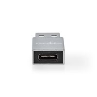 Nedis CCGB60925GY tussenstuk voor kabels USB A USB C Grijs - thumbnail