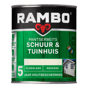 Rambo Pantserbeits Schuur & Tuinhuis Zijdeglans Dekkend - RAL 9010