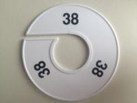 Maatring 11cm wit/zwart 38