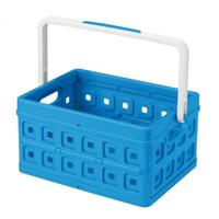Sunware vouwkrat 24 ltr blauw/wit