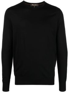 Loro Piana pull fin en laine vierge - Noir