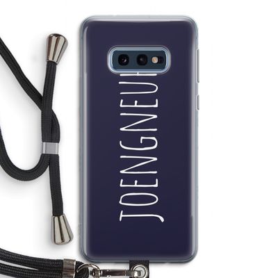 Joengneuh!: Samsung Galaxy S10e Transparant Hoesje met koord