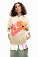 sweater met bloemenprint - RED - L