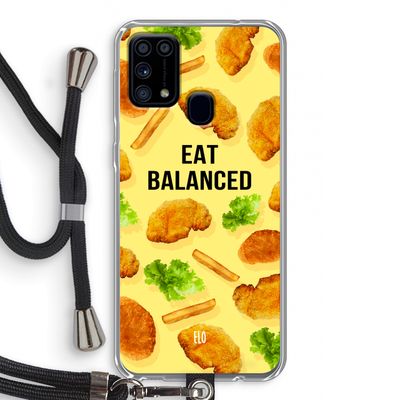 Eat Balanced: Samsung Galaxy M31 Transparant Hoesje met koord