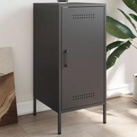 Dressoir 36x39x79 cm staal zwart
