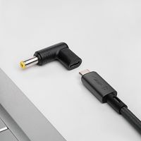 Akyga AK-ND-C01 tussenstuk voor kabels USB-C 5.5 x 2.5 mm Zwart - thumbnail