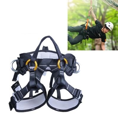 XINDA XDA9519 buiten polyester hoge-sterkte draad Downhill gordel voor Klimbomen (zwart)
