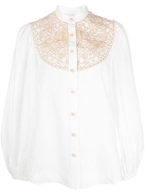 ZIMMERMANN blouse Jeanie à broderies - Blanc