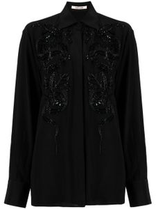 Roberto Cavalli chemise à perles - Noir