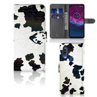 Motorola One Action | Telefoonhoesje | Met pasjeshouder | Koeienvlekken