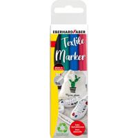 Eberhard Faber ef-578204 textielmarker 4 stuks + sjablonen