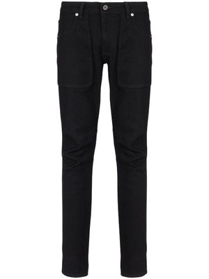 Balmain jean slim à détails de coutures - Noir