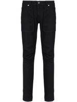 Balmain jean slim à détails de coutures - Noir