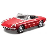 Modelauto Alfa Romeo Spider 1966 rood 1:32