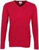 Hakro 143 V-neck pullover Premium-Cotton - Red - 3XL