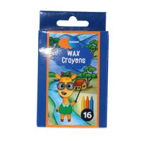 Waskrijtjes - 16x - gekleurd - 9 cm - speelgoed/knutselen - wax