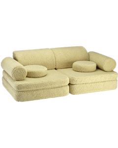 Wigiwama Settee Sofa - Matcha Teddy