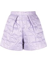 Patou short à effet matelassé - Violet