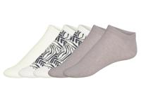 esmara 5 paar sokken (wit/zwart/beige, 35-38)