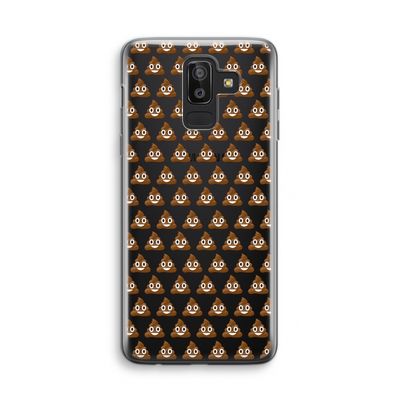 Poop emoji: Samsung Galaxy J8 (2018) Transparant Hoesje