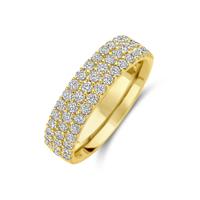14k Geelgouden Ring met Diamanten 1.13ct