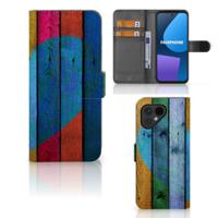 Fairphone 5 | Book Style Case | Wood Heart - Cadeau voor je Vriend