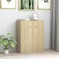 Dressoir 60x30x75 cm bewerkt hout sonoma eikenkleurig