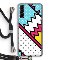 Pop Art #2: Samsung Galaxy S21 Plus Transparant Hoesje met koord