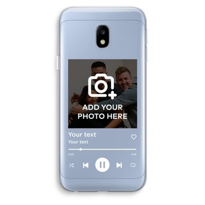 Music Player: Samsung Galaxy J3 (2017) Transparant Hoesje