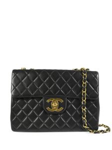 CHANEL Pre-Owned sac porté épaule Jumbo Flap (1997) - Noir