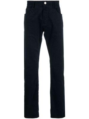 Giorgio Armani jean droit à taille mi-haute - Bleu