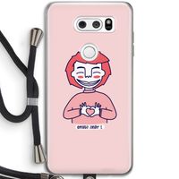 Hartje: LG V30 Transparant Hoesje met koord