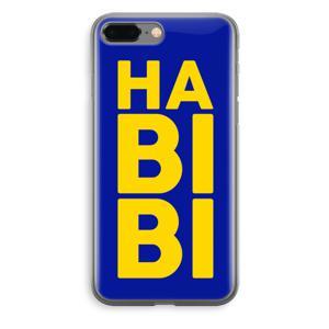 Habibi Blue: iPhone 8 Plus Transparant Hoesje