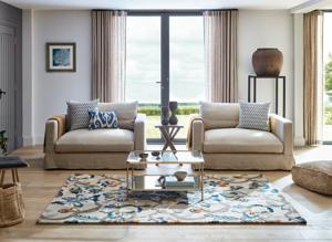 Sanderson - Amanpuri Stone 145101 - 200x280 cm Vloerkleed