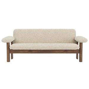 Audo Copenhagen Brasilia 2-zits bank walnoot Sheepskin Nature