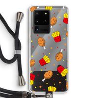 Chicken 'n Fries: Samsung Galaxy S20 Ultra Transparant Hoesje met koord