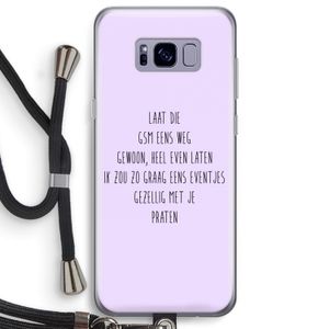 GSM: Samsung Galaxy S8 Plus Transparant Hoesje met koord