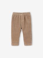 Broek in fluweel / velours voor pasgeborenen beige
