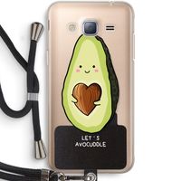 Avocuddle: Samsung Galaxy J3 (2016) Transparant Hoesje met koord