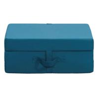 Leen Bakker - Opvouwbaar Matras Rumba - 70x190x9 Cm - Polyether - Blauw Leen Bakker - Opvouwbaar Matras Rumba - 70x190x9 Cm - Polyether - Blauw