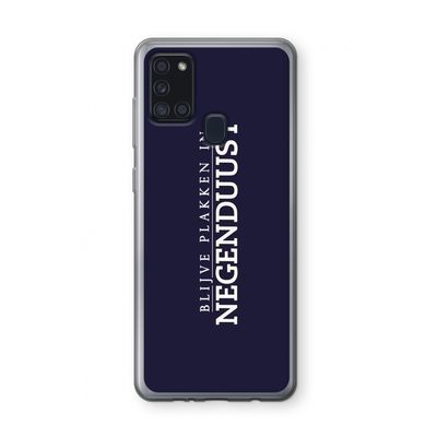 Blijve plakken in Negenduust: Samsung Galaxy A21s Transparant Hoesje