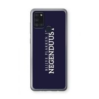 Blijve plakken in Negenduust: Samsung Galaxy A21s Transparant Hoesje