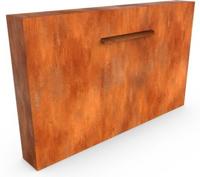 Cascadi Cortenstaal Watervalelement (naast vijver) Lengte: 1250 Breedte: 250 Hoogte: 1600 - Geroba
