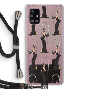 Pop Some Kim: Samsung Galaxy A51 5G Transparant Hoesje met koord