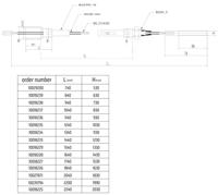 NB PARTS remkabel brake cable 1240/1030 mm nb-parts