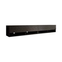 Meubella TV-Meubel Asino - Wave - Mat zwart - 200 cm