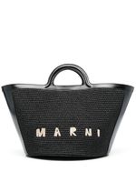 Marni sac à main Tropicalia à logo brodé - Noir